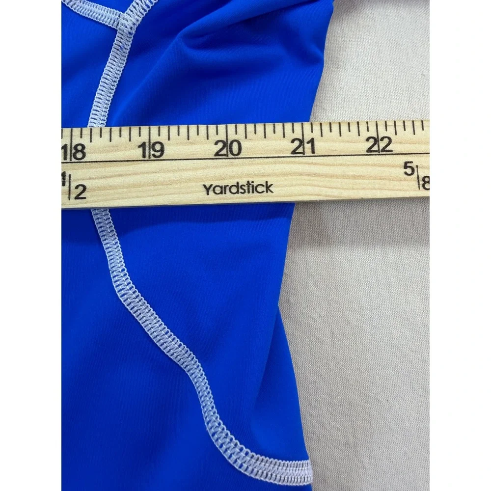 Sun Protection Zone Rash Guard Womens XL Blue DuckSkinz Full Zip Long Sleeve UV